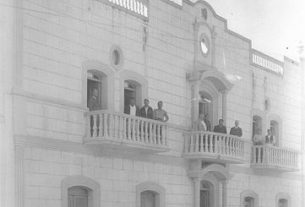 Palacio Municipal de Sabinas Hidalgo durante la primera mitad del siglo XX