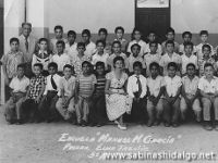 Quinto año D de la escuela Manuel M. García en 1956