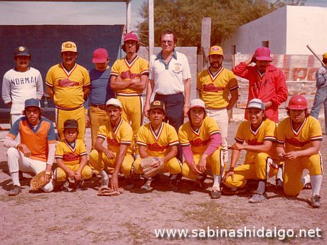 Equipo de beisbol Vikingos en 1978