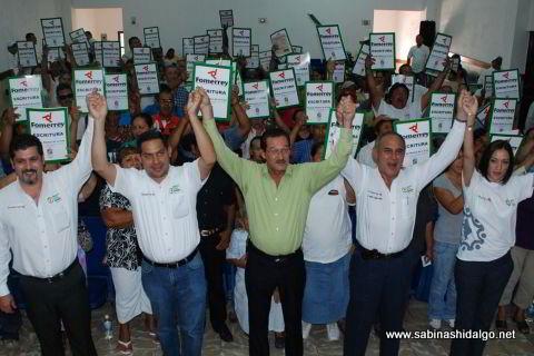 Entregan escrituras de Fomerrey en Sabinas Hidalgo