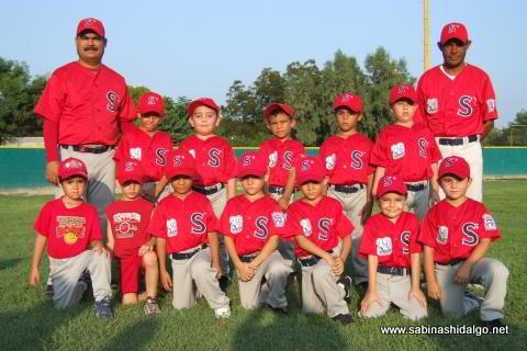 Equipo premoyote 2010 de la Liga Pequeña de Beisbol Sabinas Hidalgo
