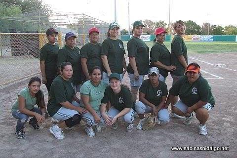 Equipo Vallecillo A del torneo de softbol femenil