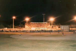 Asistencia al parque Daniel Guadiana durante el campeonato nacional menor 1986