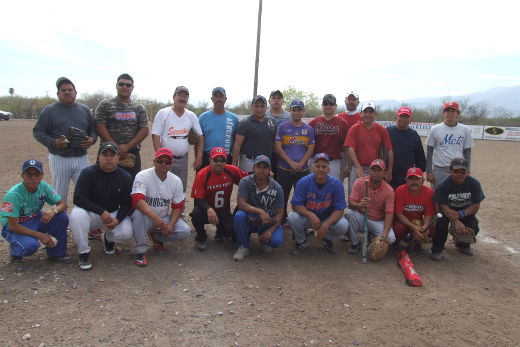 Equipo Barrio de Sonora en el softbol del Club Sertoma