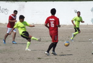 Pandilla frente al Huracán en el futbol municipal de primera fuerza