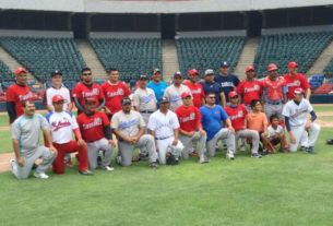 Equipo Tiburones de la Liga de Beisbol de San Nicolás