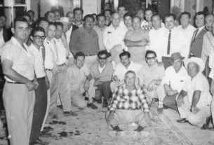 Grupo de sabinenses en noviembre de 1960